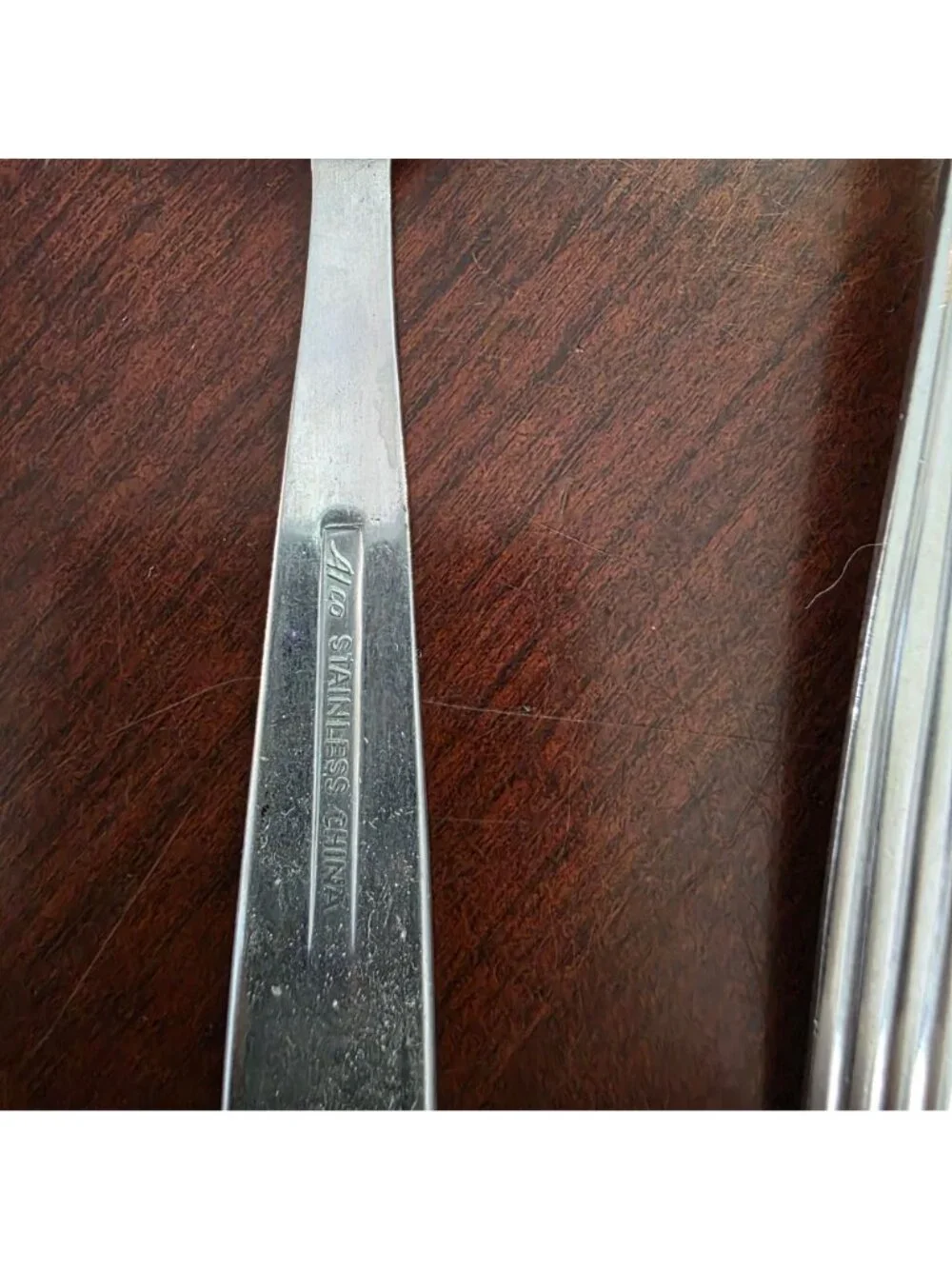 Alco Stainless 34-Piece Flatware Set Ribbed Handle Design Silverware Collection